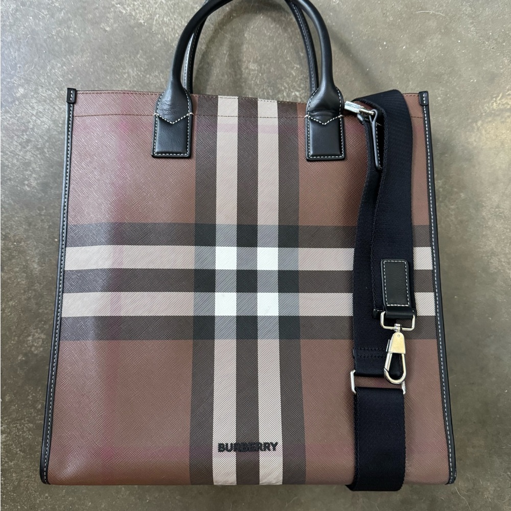 Burberry birch brown Denny tote